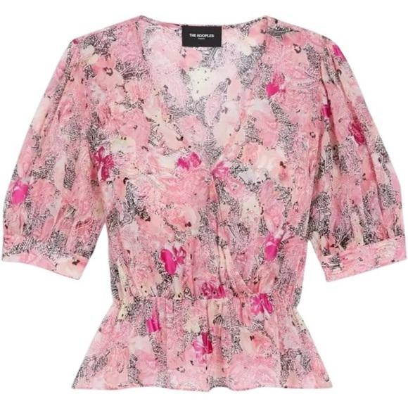 NWT The Kooples Paris Paisley Flowers with foil top gorgeous colors - Picture 1 of 9